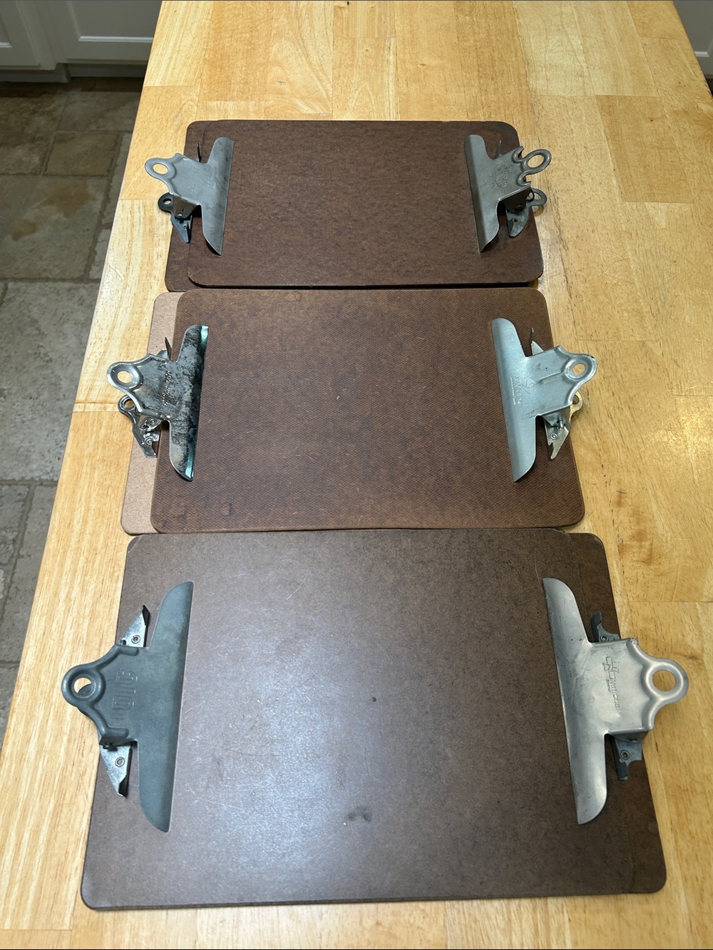 Vintage Wood Clipboard for Tablets & Accessories - Universal Writing Board-Set 6